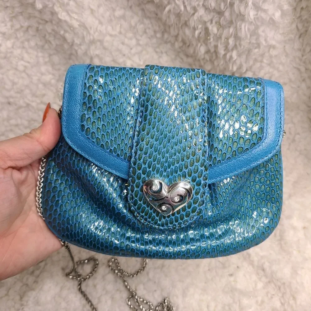 Brighton Bliss Heart Pouch‎ Crossbody in the color pool